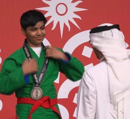 Kurash wrestling event at the Asian Youth Games