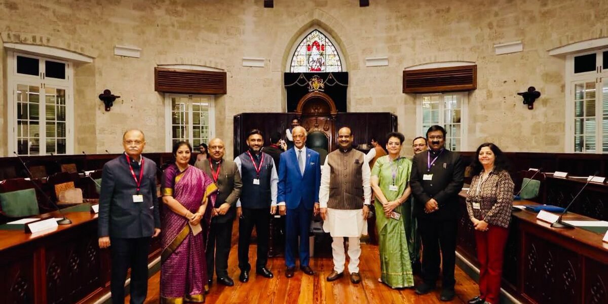 Lok Sabha Speaker visits National Assembly of Barbados