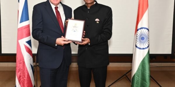Minister of State for Defence Sanjay Seth meets UK Secretary of State for Defence Vernon Coaker in Mumbai