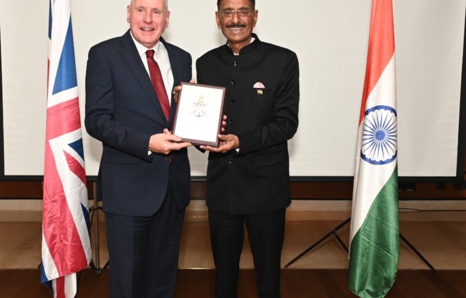 Minister of State for Defence Sanjay Seth meets UK Secretary of State for Defence Vernon Coaker in Mumbai