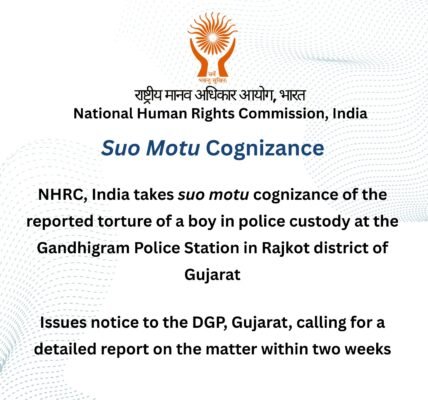 NHRC takes suo motu cognizance of the alleged torture of a boy in police custody at Gandhigram Police Station