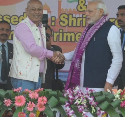 PM Modi congratulates Hagrama Mohilary on taking oath as Chief Executive Member of the Bodoland Territorial Council