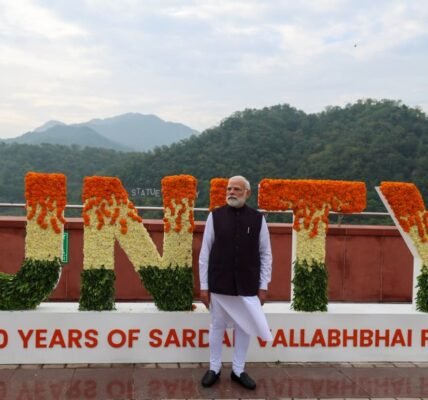 PM Narendra Modi participated in the National Unity Day celebrations at Ekta Nagar in Gujarat.