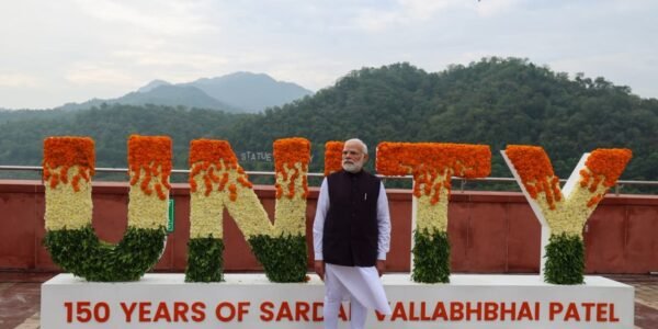 PM Narendra Modi participated in the National Unity Day celebrations at Ekta Nagar in Gujarat.