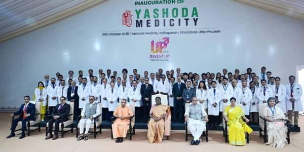 President Draupadi Murmu inaugurated Yashoda Medicity in Indirapuram, Ghaziabad today.