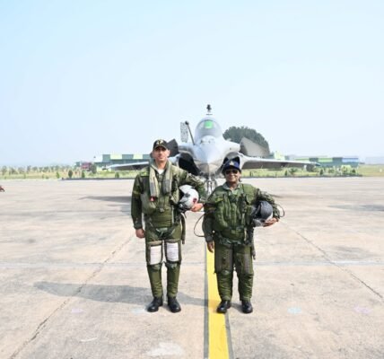 President Draupadi Murmu today flew in a Rafale aircraft from Ambala Air Force Station in Haryana.