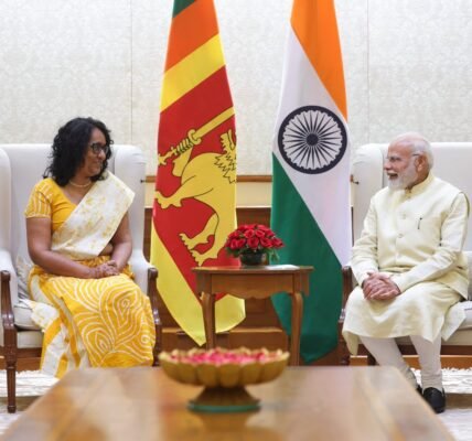 Sri Lankan PM Dr. Harini Amarasuriya met PM Narendra Modi today