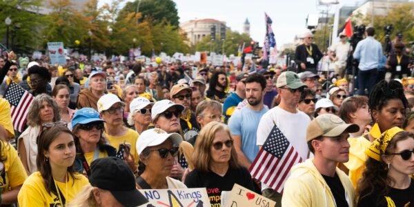 Thousands of people across all 50 states took to the streets for No Kings protests against the Trump administration and its policies