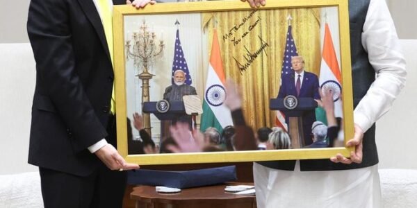 US Ambassador to India Sergio Gor met with Prime Minister Narendra Modi in New Delhi today.