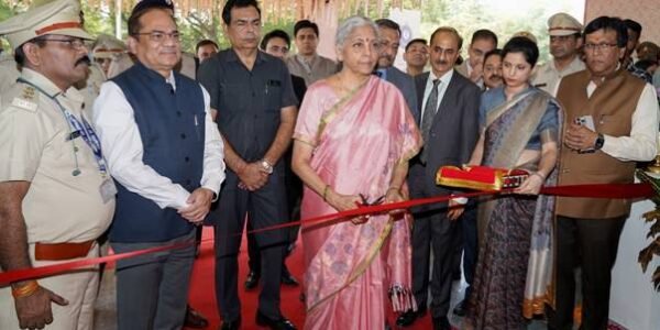 Union Finance Minister Nirmala Sitharaman inaugurated the CGST Bhawan in Ghaziabad today.