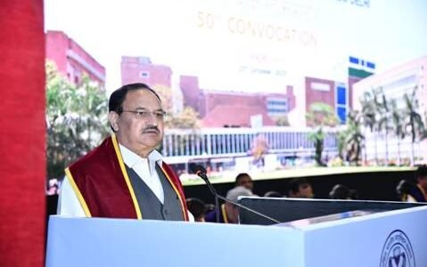 Union Health Minister JP Nadda addressed the 50th Convocation of AIIMS New Delhi