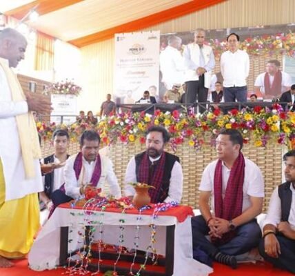 Union Minister G. Kishan Reddy inaugurated the state's first commercial coal mine at Namchik Namphuk