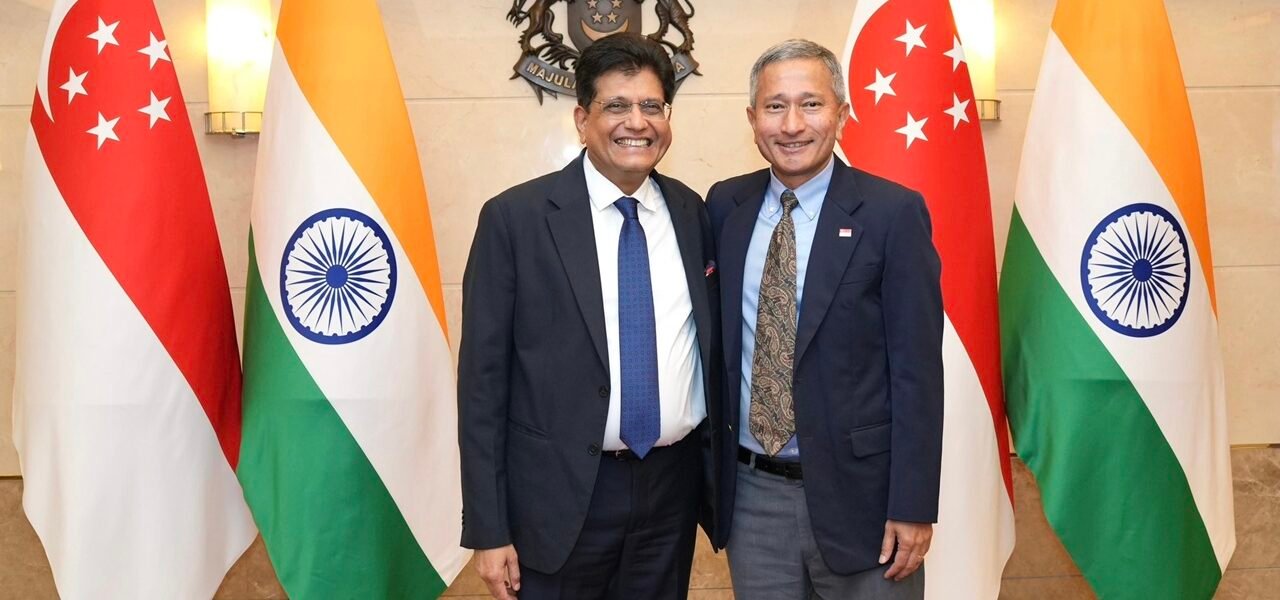 Union Minister of Commerce and Industry Piyush Goyal pays an official visit to Singapore to strengthen strategic and economic partnership
