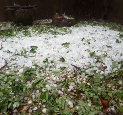 rain and hailstorm