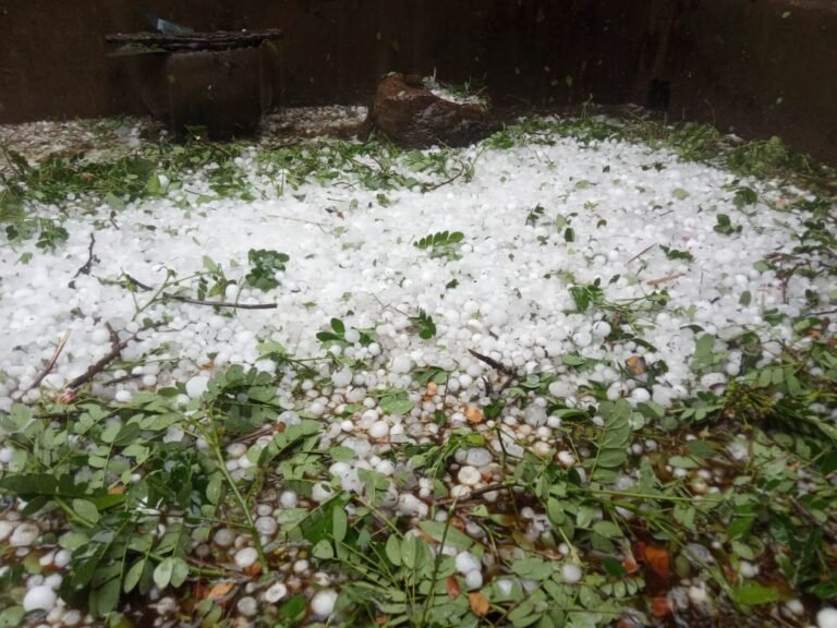 rain and hailstorm