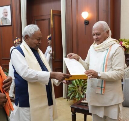 Bihar cabinet headed by Chief Minister Nitish Kumar today recommended dissolution of the state cabinet