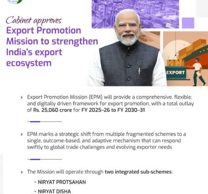 Cabinet approves Export Promotion Mission