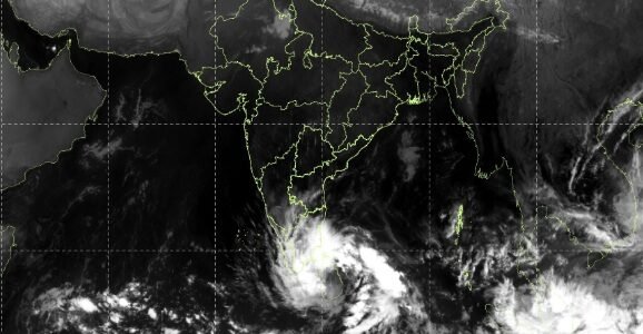 Cyclone Ditwa is moving from northwest Bay of Bengal towards Tamil Nadu, Puducherry and Andhra Pradesh coasts.