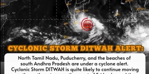 Cyclone Ditwa kills 69 in Sri Lanka, likely to hit northern Tamil Nadu, Puducherry and southern Andhra Pradesh tomorrow morning