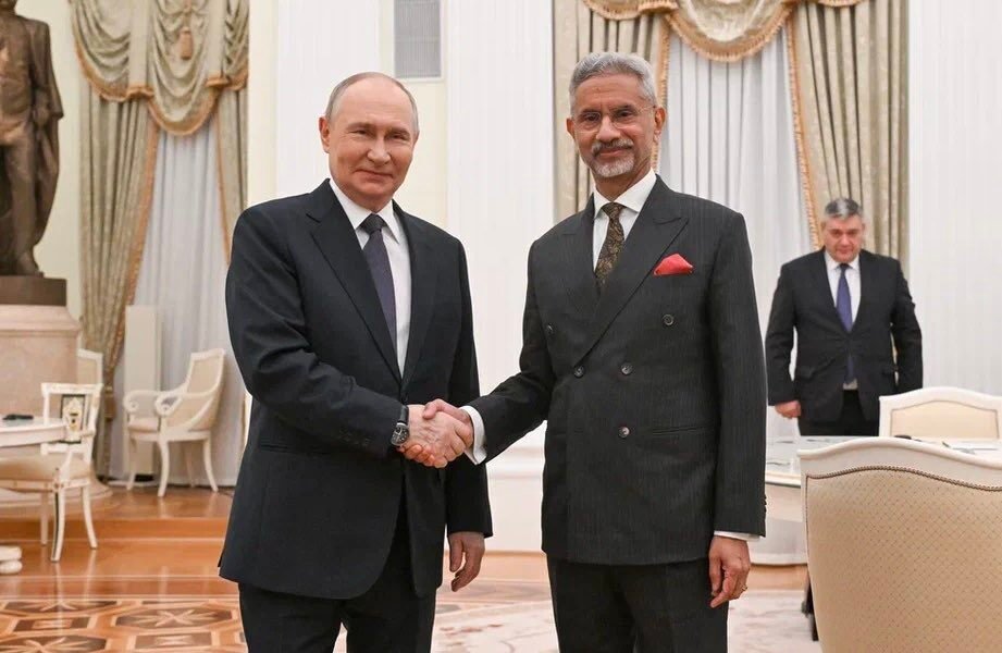 EAM Subrahmanyam Jaishankar meets Russian President Vladimir Putin in Moscow