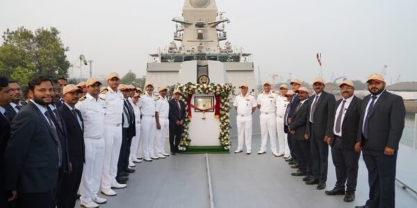 Fourth Nilgiri class (Project 17A) indigenous advanced stealth frigate Taragiri handed over to the Indian Navy