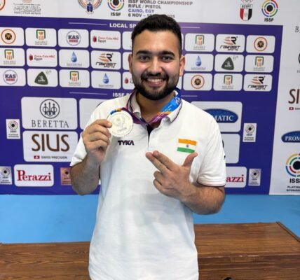 India Anish Bhanwala won silver medal at the ISSF World Shooting Championships in Cairo