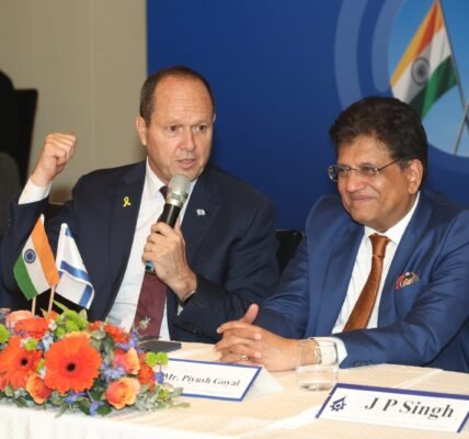 India and Israel sign Free Trade Agreement-Terms of Reference in Tel Aviv