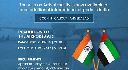 India extends visa-on-arrival facility to UAE citizens
