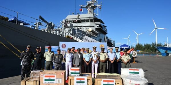 Indian Navy Offshore Patrol Vessel (OPV) INS Savitri arrived at Port Victoria, Seychelles as part of its operational deployment to the Indian Ocean Region.