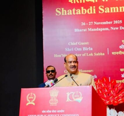 Lok Sabha Speaker Om Birla inaugurated the Centenary Conference of the Union Public Service Commission (UPSC)