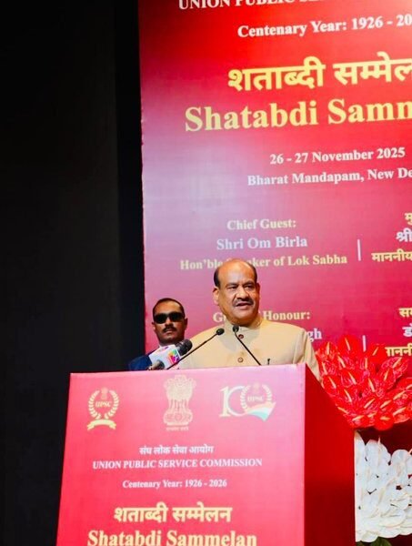 Lok Sabha Speaker Om Birla inaugurated the Centenary Conference of the Union Public Service Commission (UPSC)