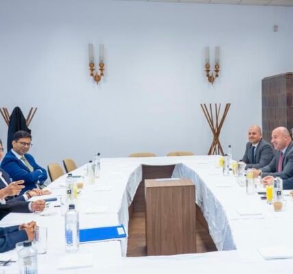 Minister of State for Commerce and Industry Jitin Prasada leads Indian business delegation at India-Romania Business Forum in Romania