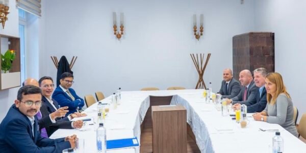 Minister of State for Commerce and Industry Jitin Prasada leads Indian business delegation at India-Romania Business Forum in Romania