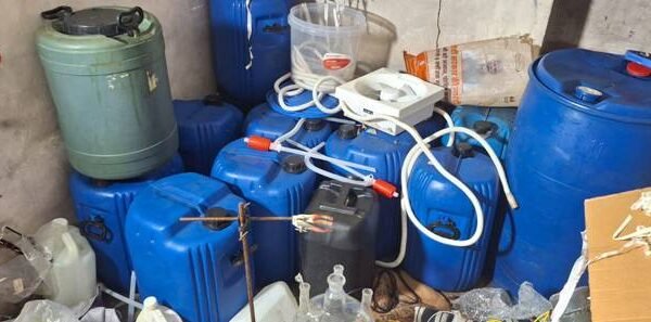 NCB and Rajasthan Police busted a clandestine lab in a village in Sirohi district in Rajasthan.