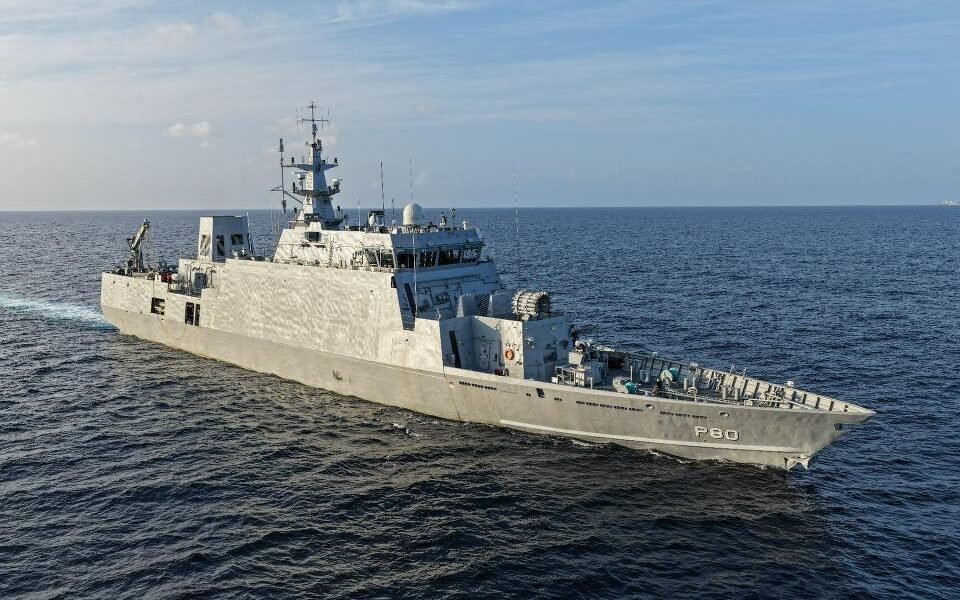 Navy commissions country first indigenously built anti-submarine warfare corvette - INS Mahe in Mumbai