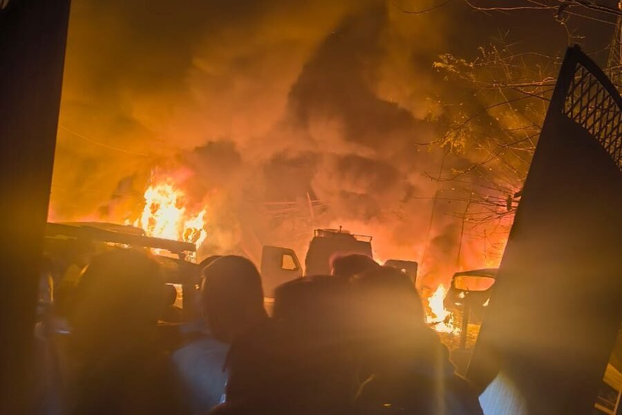 Nine people were killed and thirty-two injured in a sudden explosion at Nowgam police station in Kashmir.