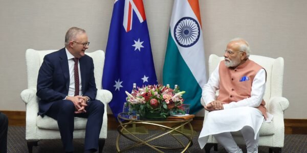 PM Modi and Australian PM Anthony Albanese meet on the sidelines of the G20 Leaders Summit in South Africa