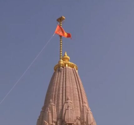 PM Modi and Mohan Bhagwat hoisted the saffron flag on the summit of the sacred Shri Ram Janmabhoomi temple.