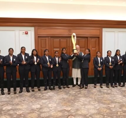 PM Modi interacts with T20 Cricket World Cup winning Indian women visually impaired players