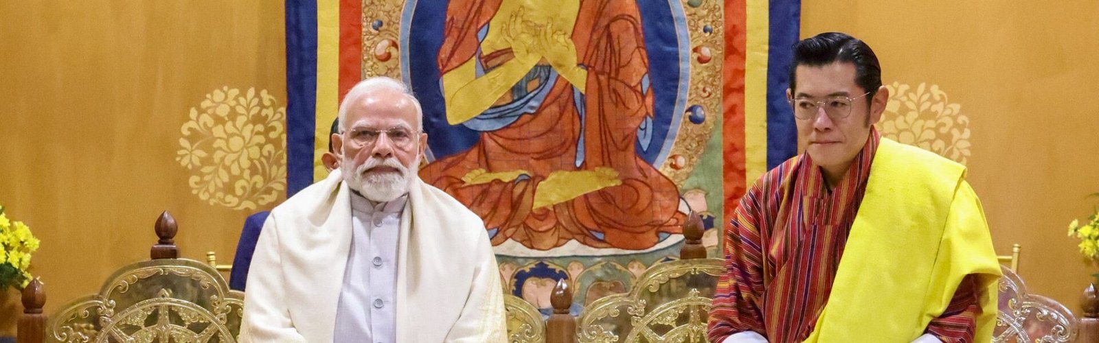 PM Modi met King Jigme Khesar Namgyel Wangchuck of Bhutan in Thimphu today.