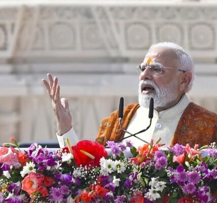 PM Narendra Modi addressed the flag hoisting ceremony of Shri Ram Janmabhoomi Temple in Ayodhya.
