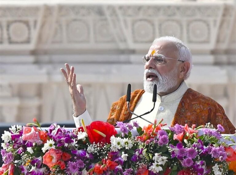प्रधानमंत्री नरेन्द्र मोदी ने अयोध्या में श्री राम जन्मभूमि मंदिर ध्वजारोहण उत्सव को संबोधित किया