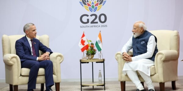 PM Narendra Modi held a bilateral meeting with Canadian PM Mark Carney on the sidelines of the G-20 Summit