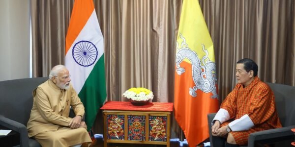 PM Narendra Modi met the Fourth King of Bhutan, Jigme Singye Wangchuck, in Thimphu today.