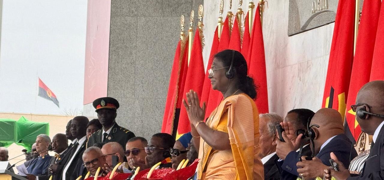 President Draupadi Murmu attended the celebrations of the 50th anniversary of Angola independence