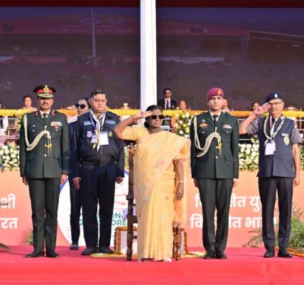 President Draupadi Murmu attended the closing ceremony of the Diamond Jubilee of the Bharat Scouts and Guides and addressed its 19th National Jamboree in Lucknow.