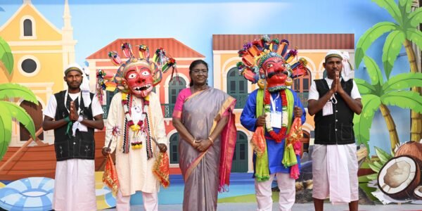 President Draupadi Murmu inaugurated the second edition of the Indian Arts Festival at Rashtrapati Nilayam in Secunderabad.