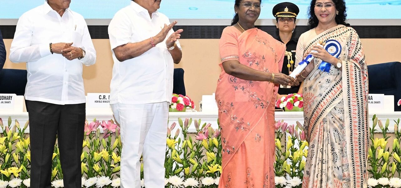 President Draupadi Murmu presented the 6th National Water Awards and Jal Sanchay-Jan Bhagidari Awards in New Delhi