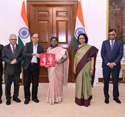 Sixteenth Finance Commission submitted its report to the President for the recommendation period from 2026-27 to 2030-31