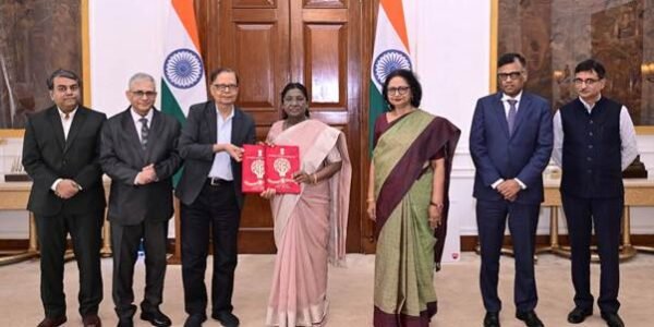 Sixteenth Finance Commission submitted its report to the President for the recommendation period from 2026-27 to 2030-31